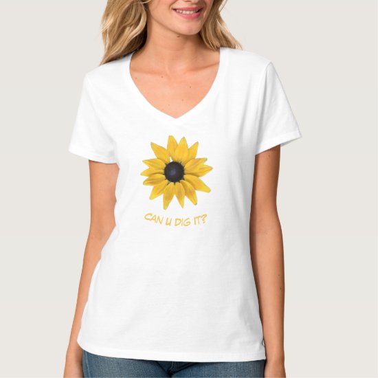 Sunshine Flower Filled With Fun Editable Design T-Shirt