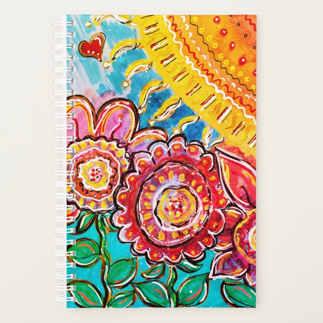 Sunshine & Flowers Colorful Planner (Front)