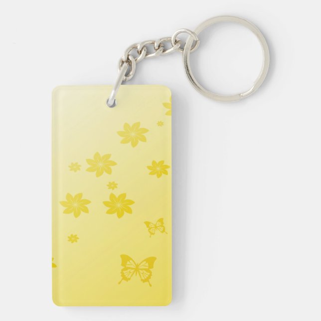 Sunshine Flowers Keychain (Back)