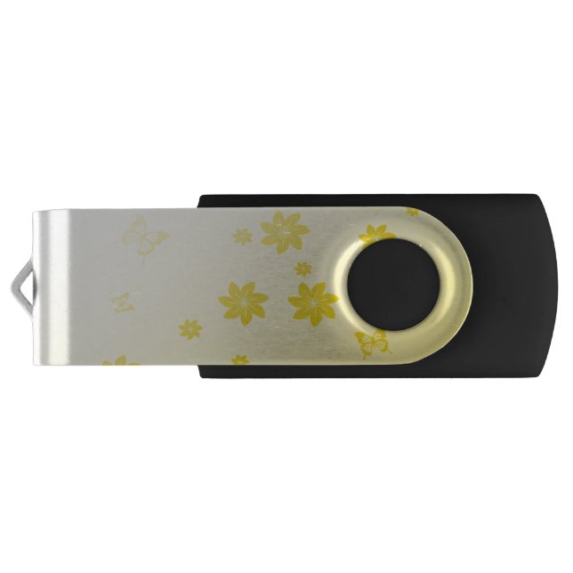 Sunshine Flowers n Butterflies Flash Drive (Back)