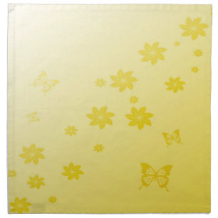 Sunshine Flowers n Butterflies Napkin