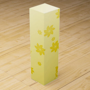 Sunshine Flowers n Butterflies Wine Gift Box