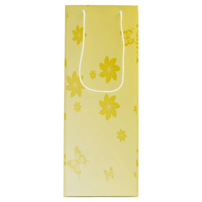 Sunshine Flowers Wine Gift Bag (Front)