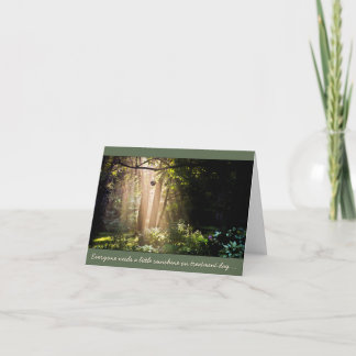 Sunshine for Cancer Patient Treatment Day Card