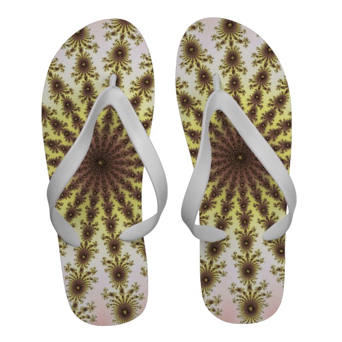 Sunshine Fractal Flip Flops