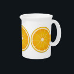 Sunshine Fresh Orange Juice Beverage Pitcher<br><div class="desc">Don't forget,  May 4 is National Orange Juice Day.   Whether you're serving up freshly squeezed orange juice or mixing cocktails with a citrus fruit twist,  our original modern food art design pitcher is perfect. Pour a glass of sunshine and elevate your summer drink with our pitcher.</div>