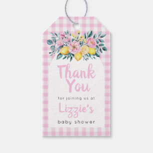Sunshine Fun and Lemonade Baby Shower Thank You Gift Tags
