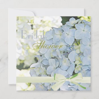 ©sunshine Garden Hydrangeas Bridal Shower Invitation by riverme at Zazzle