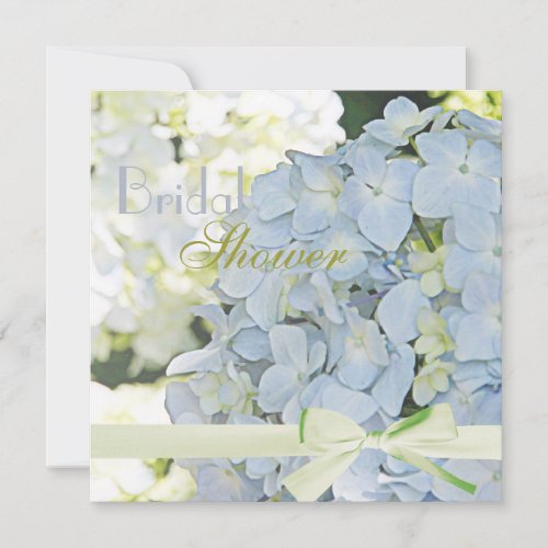 Sunshine Garden Hydrangeas Bridal Shower Invitation