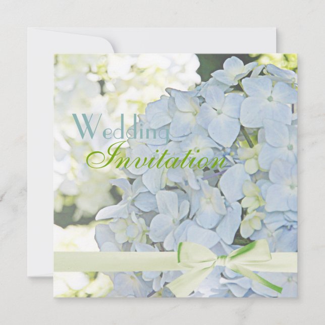 ©Sunshine Garden Hydrangeas Wedding Invitation (Front)