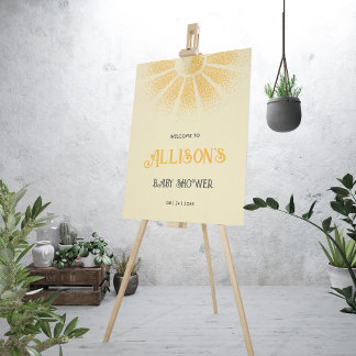 Sunshine Gender Neutral Baby Shower Foam Board