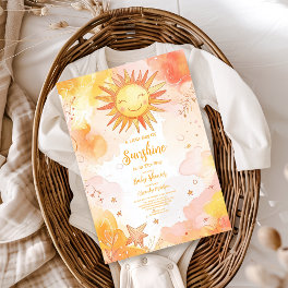 Sunshine Gender Neutral Boho Sun Invitation