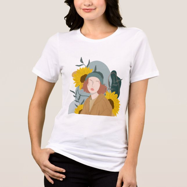 sunshine girl Tri-Blend shirt (Front)