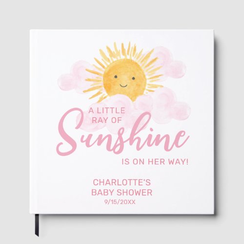 Sunshine Girl's Baby Shower  Guest Book
