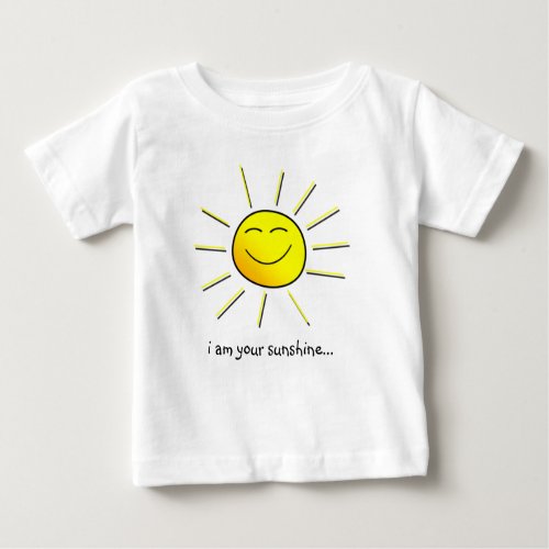 Sunshine goes w you are my sunshine matching baby T_Shirt