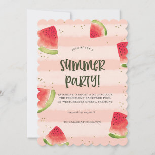 Sunshine & Good Vibes Summer Party Invitation