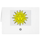 Sunshine Greeting/Note Card (Back Horizontal)