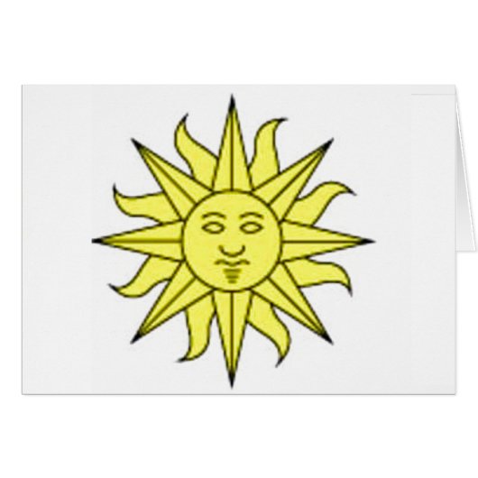 Sunshine Greeting/Note Card (Front Horizontal)