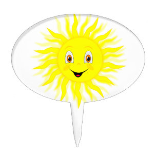 Sunshine Happy Face Cake Topper