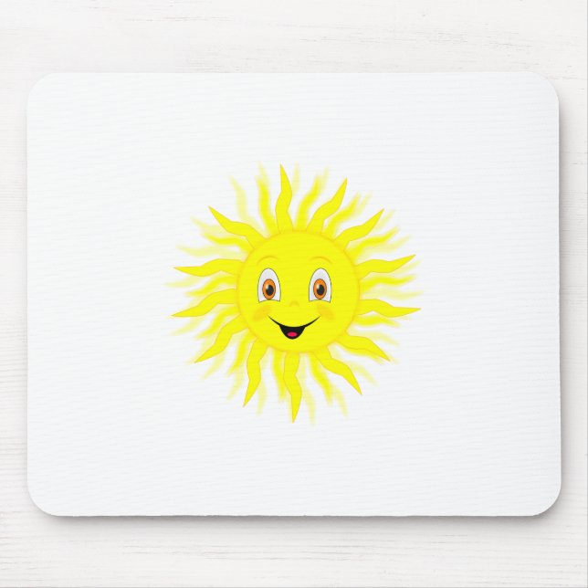 Sunshine Happy Face Mouse Pad (Front)