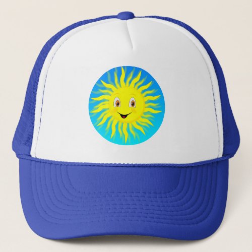 Sunshine Happy Face Trucker Hat