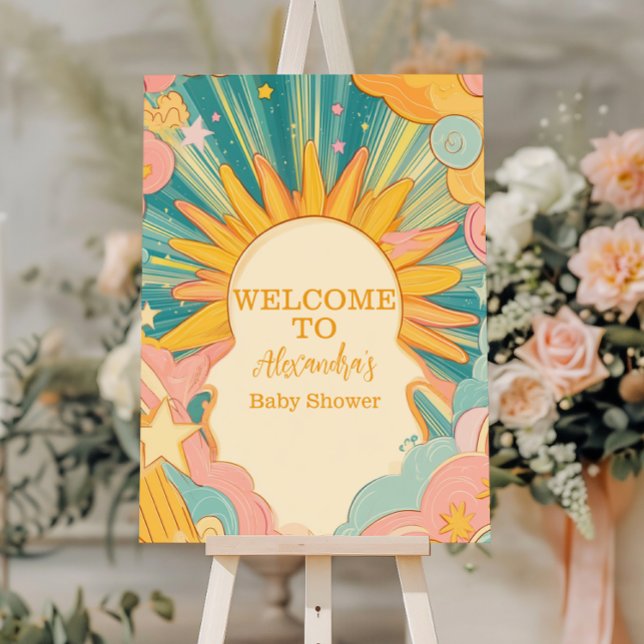 Sunshine Here Come The Son  Baby Shower Foam Board (Creator Uploaded)