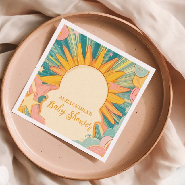 Sunshine Here Come The Son  Baby Shower Napkins (Creator Uploaded)