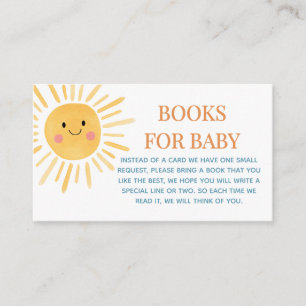 Sunshine Here Comes the Son Books for Baby Enclosure Card