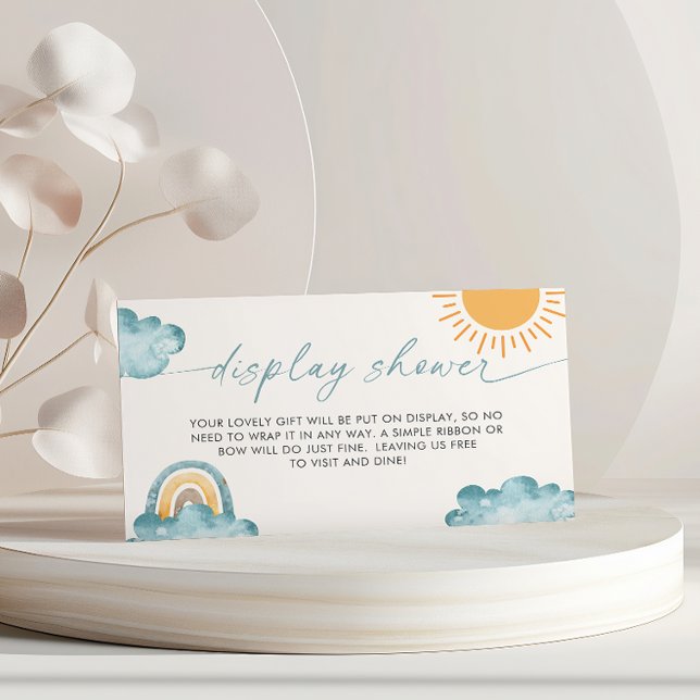 Sunshine Here Comes The Son Display Shower Enclosure Card (Creator Uploaded)