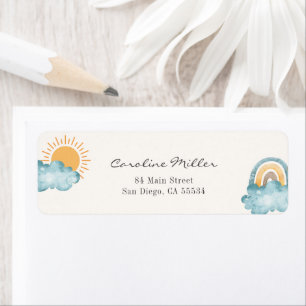 Sunshine Here Comes The Son Return Address Label