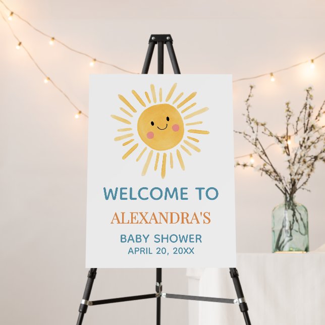 Sunshine Here Comes the Son Welcome Sign (In Situ (Stand))