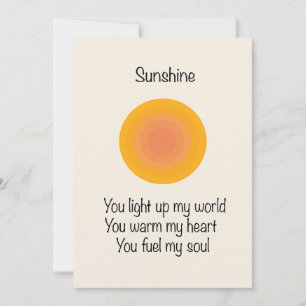 Sunshine Holiday Card