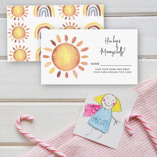 Sunshine how big is mommys belly enclosure card