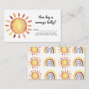 Sunshine how big is mommy's belly enclosure card