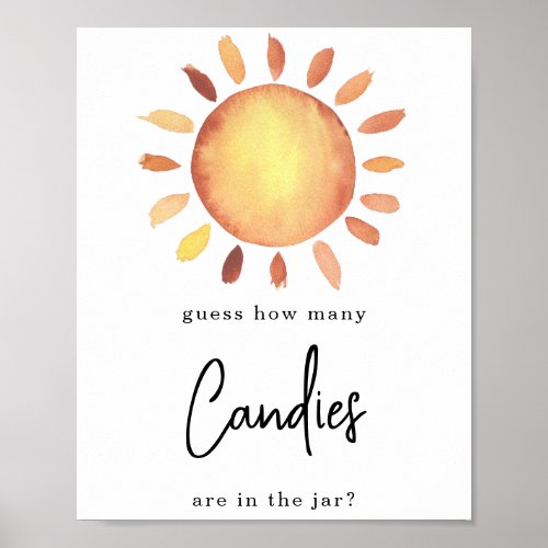 Sunshine How many candies Poster