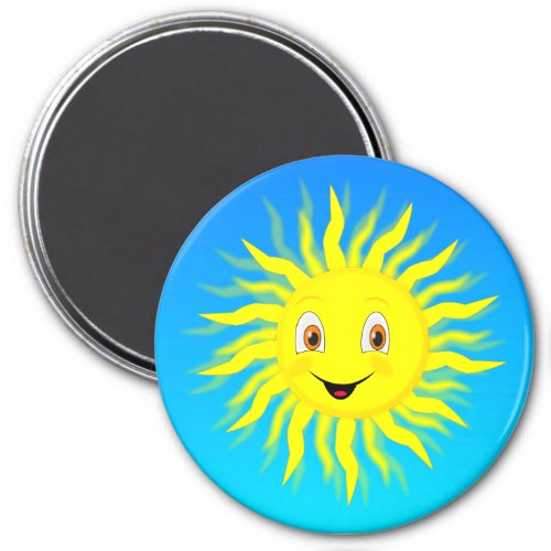 Sunshine In Blue Sky Magnet