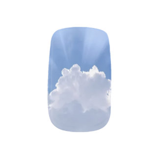 Sunshine in the Clouds Minx Nail Art