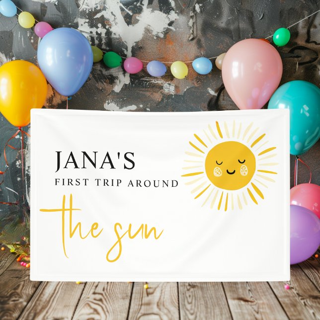 Sunshine is Turning One Birthday Party  Banner (Creator Uploaded)