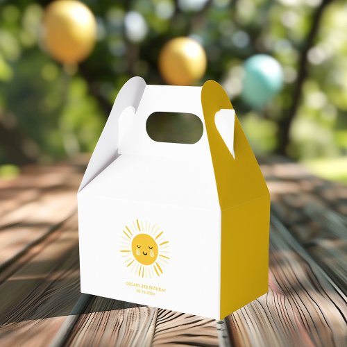 Sunshine is Turning One Birthday Party  Favor Boxes