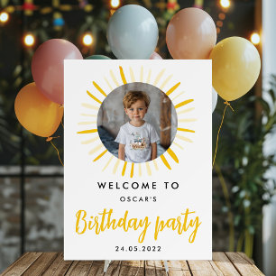 Sunshine is Turning One Birthday Party Foam Board