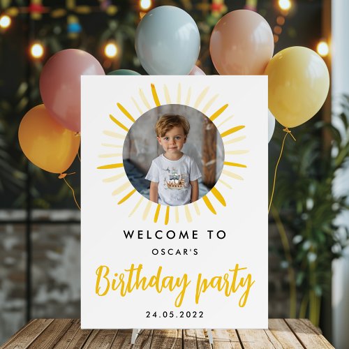 Sunshine is Turning One Birthday Party  Foam Board