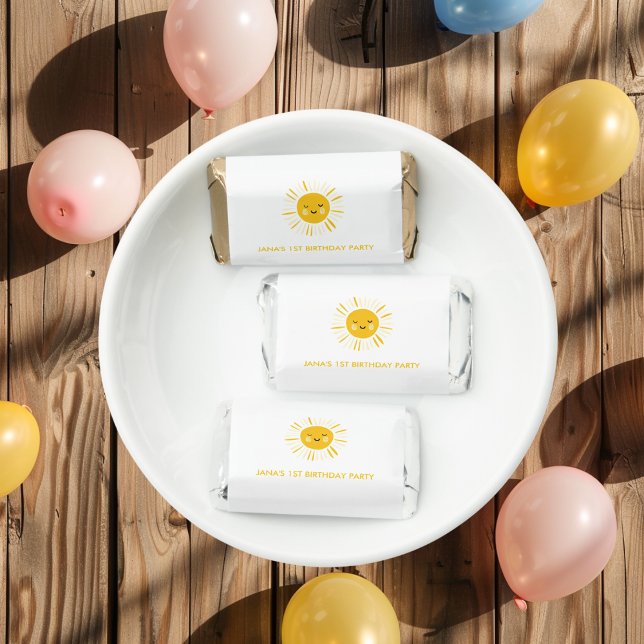 Sunshine is Turning One Birthday Party  Hershey's Miniatures (Creator Uploaded)