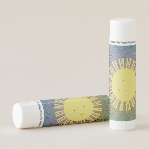 Sunshine Kawaii Glitter Birthday Party Lip Balm