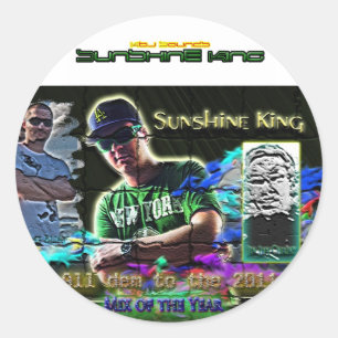 Sunshine King 2011 Mix Classic Round Sticker