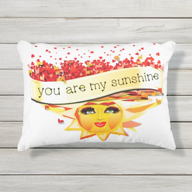 SUNSHINE KISSES OUTDOOR PILLOW (Front)