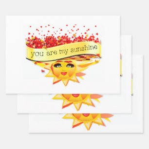 SUNSHINE KISSES WRAPPING PAPER SHEETS