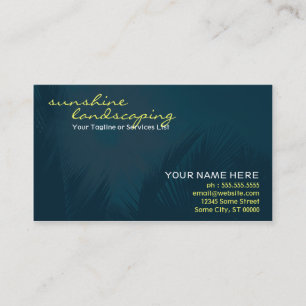 sunshine landscaping business card