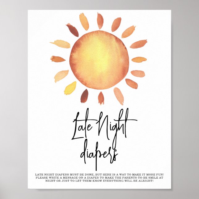 Sunshine Late Night diapers Poster (Front)