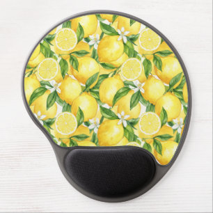 Sunshine Lemon Blossom Gel Mouse Pad