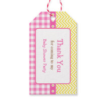 Sunshine & Lemonade Pink & Yellow Gift Tag